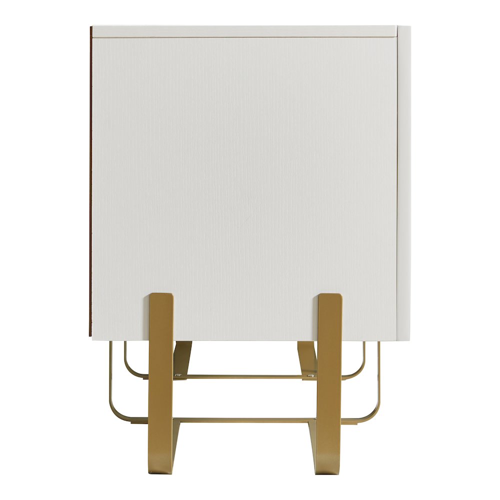 Haft Modern Wood 3-Cabinet TV Stand