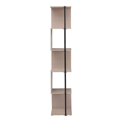 Cirion Modern Wood 5-Shelf Corner Bookcase