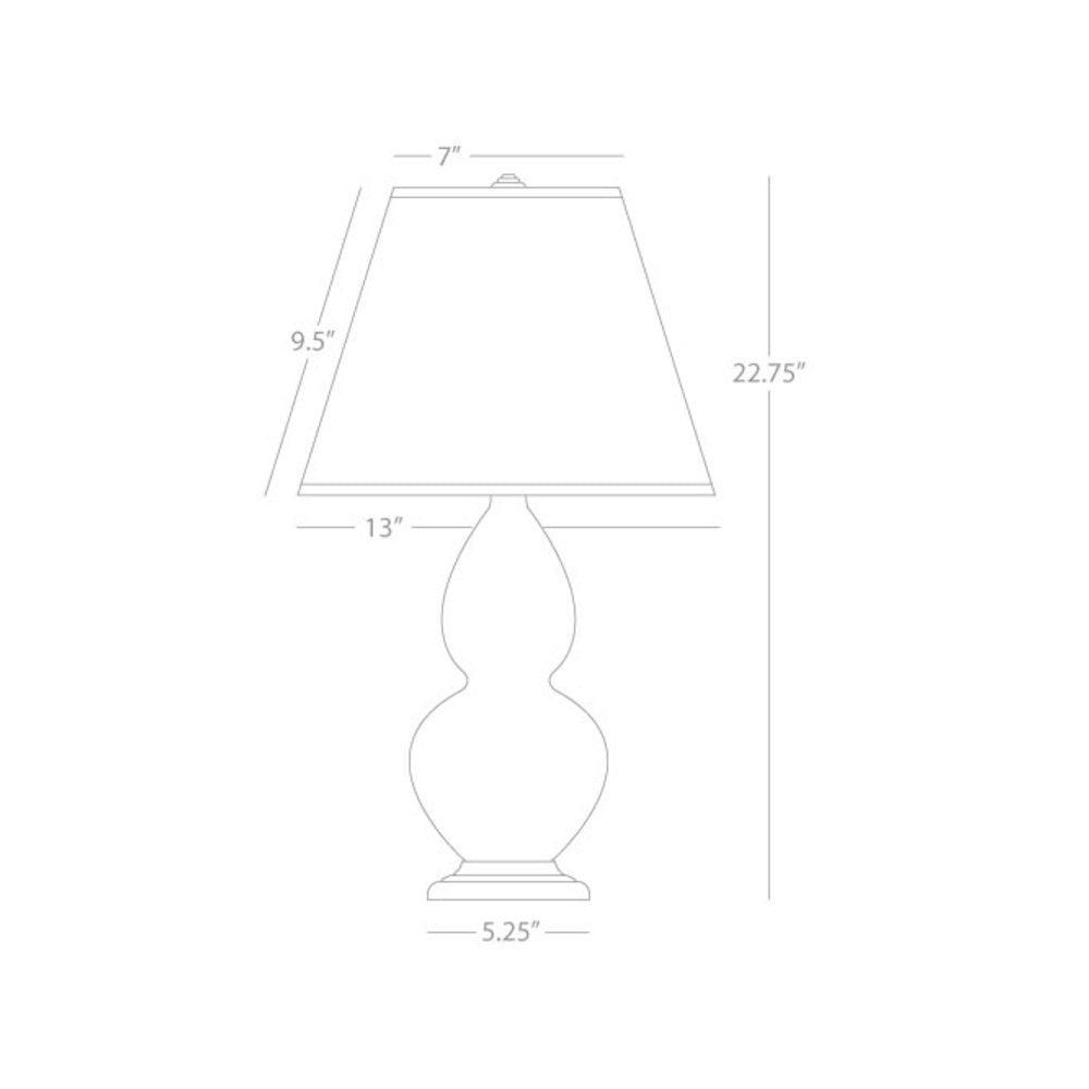 Egg Blue Small Double Gourd Accent Lamp