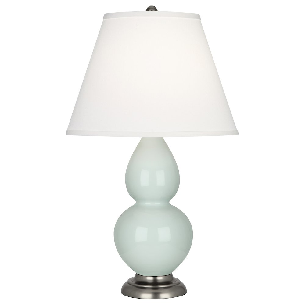Celadon Small Double Gourd Accent Lamp in Celadon Glazed Ceramic Color