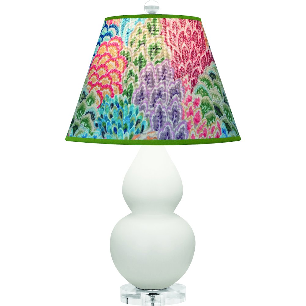 Matte Lily Small Double Gourd Accent Lamp in Matte Lily Glazed Ceramic Color