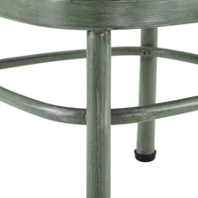 Metal Cross-Back Dining Chairs, Farmhouse Style, Set of 2