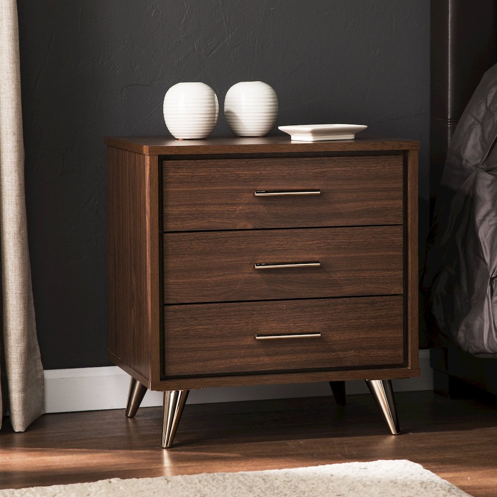 Oren Modern Bedside Table with Drawers