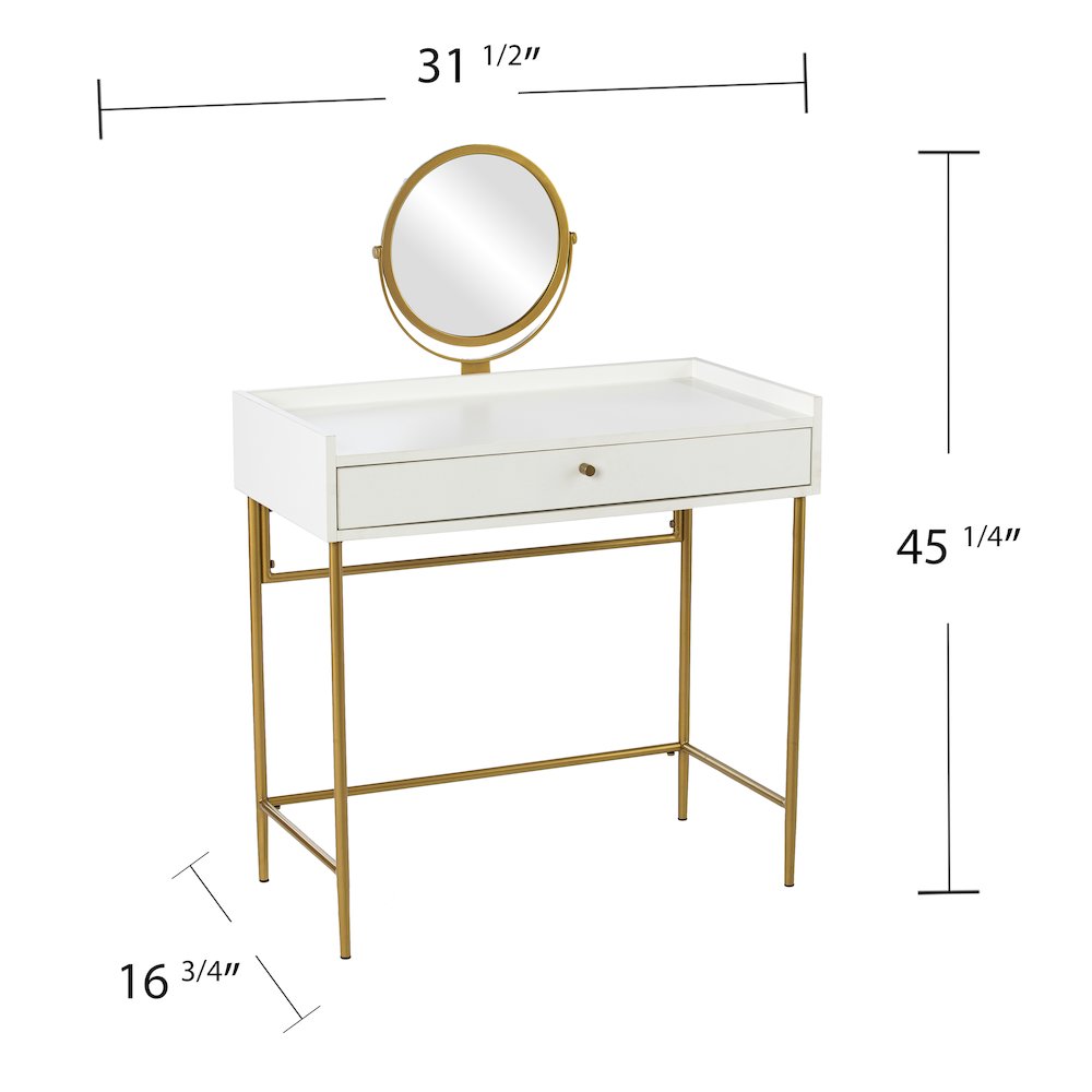 Derald Vanity Table with Mirror