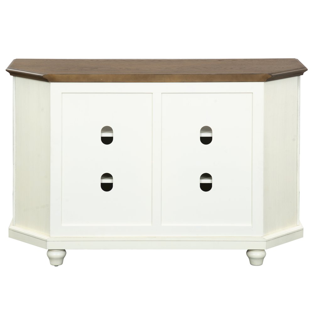 Christine 50" Corner TV Stand - Raised Panel Doors
