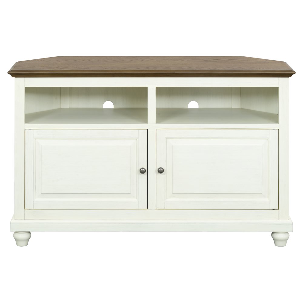 Christine 50" Corner TV Stand - Raised Panel Doors