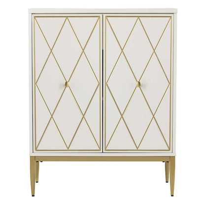 Marradi Two-Door Accent Cabinet in White Color