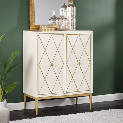 Marradi Two-Door Accent Cabinet in White Color