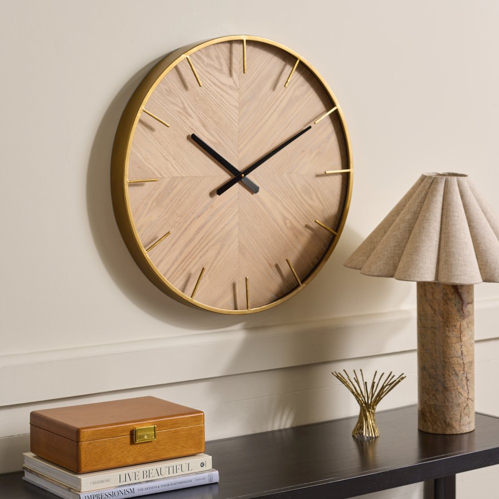 Macsen Wood & Iron Clock