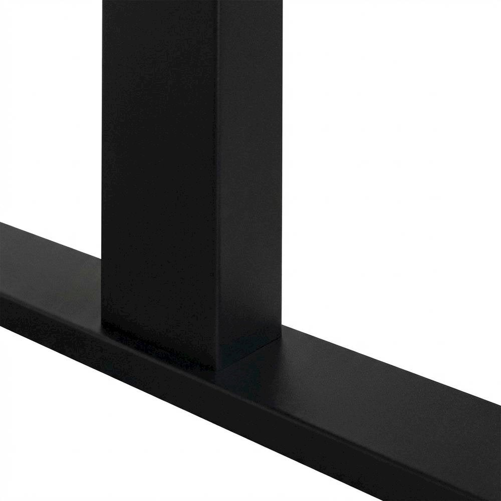 Wood Electronic Sit/Stand Desk with 3 Drawers, Adjustable Height, Dark Brown