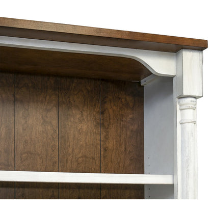 Durham Rustic 8' Wood Bookcase With Doors, White