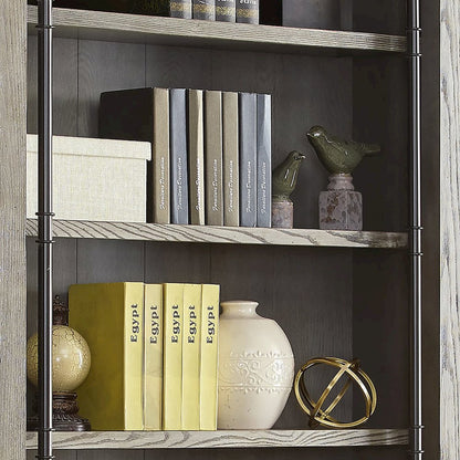 Avondale 8' Tall Bookcase Wall With Ladder