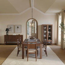 Mid-Century Modern Wood Kitchen Dining Table, Brown