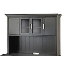 Modern Wood Hutch With Doors, Storage Hutch, Office Storage, Fully Assembled