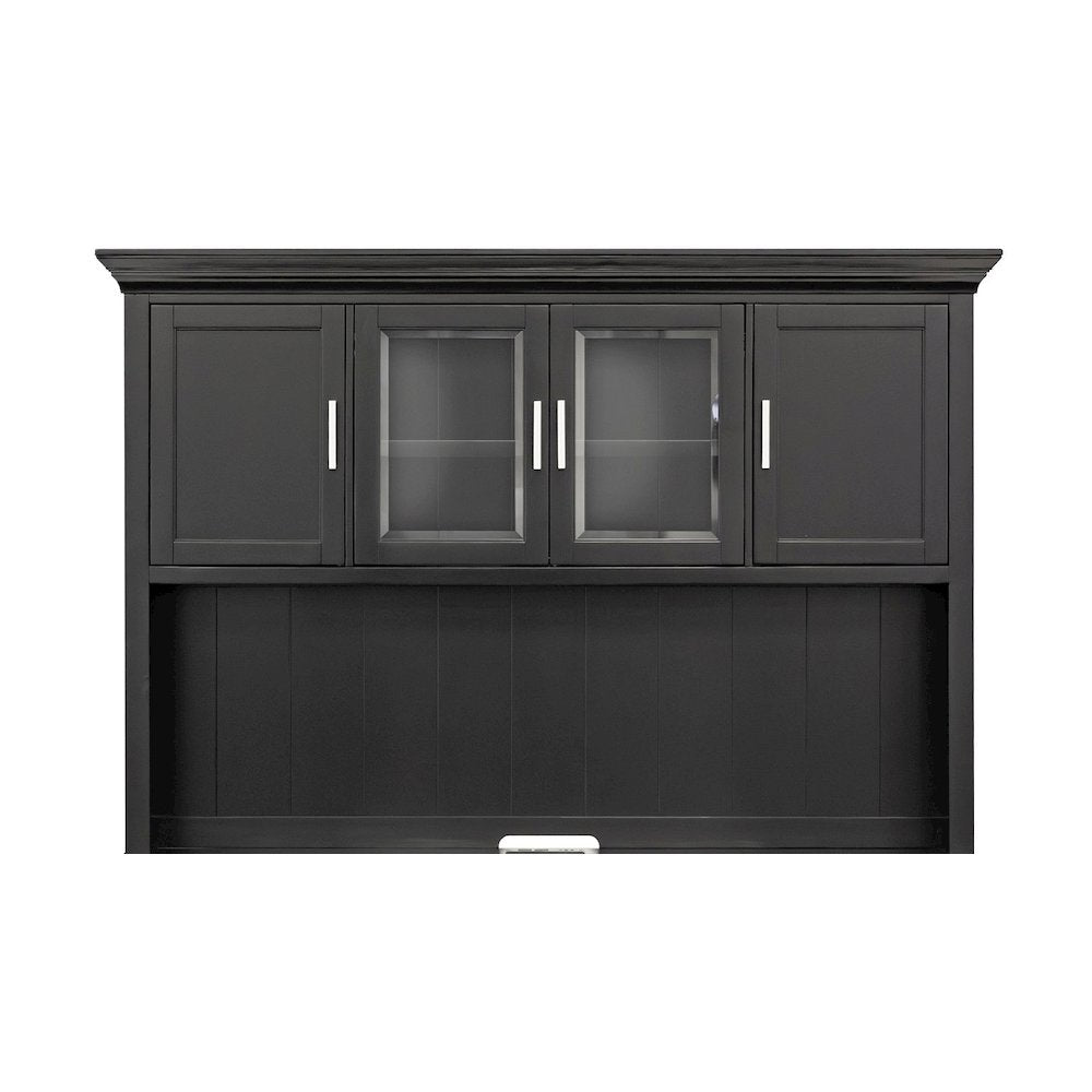 Modern Wood Hutch With Doors, Storage Hutch, Office Storage, Fully Assembled