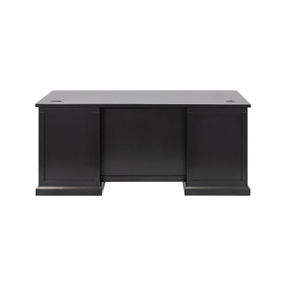 Modern Wood Hutch With Doors and Desk, Storage Hutch and Credenza
