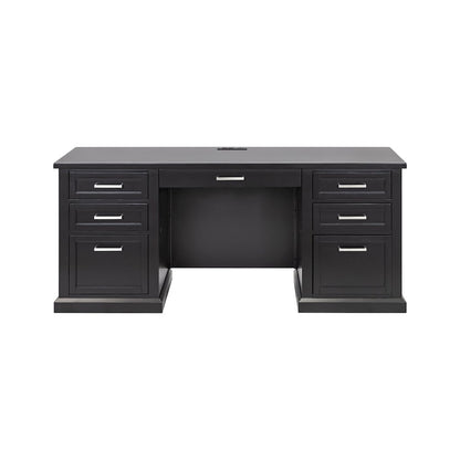 Modern Wood Hutch With Doors and Desk, Storage Hutch and Credenza