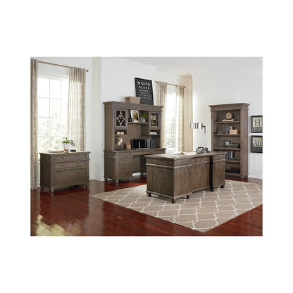 Carson Wood Lateral File, Storage File Drawer, Gray
