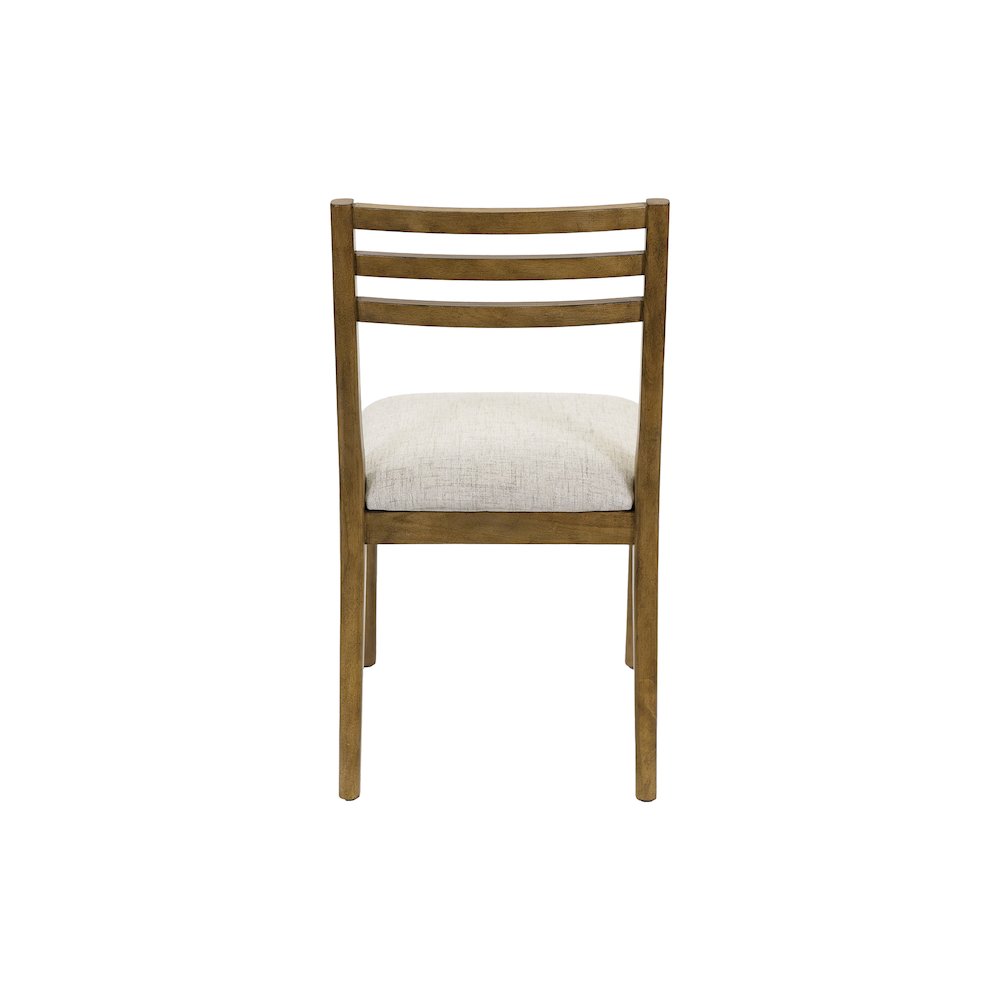 Lachlan Modern Wood Rectangular Kitchen Dining Table with Six Chairs, Brown