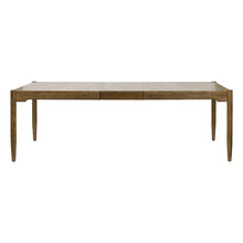 Lachlan Modern Wood Rectangular Kitchen Dining Table with Eight Chairs, Brown