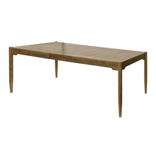 Lachlan Modern Wood Rectangular Kitchen Dining Table with Eight Chairs, Brown