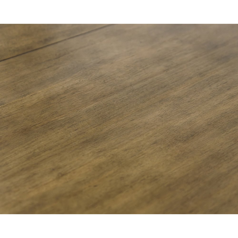 Lachlan Modern Wood Rectangular Kitchen Dining Table with Eight Chairs, Brown