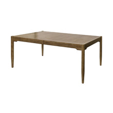Lachlan Modern Wood Rectangular Kitchen Dining Table with Eight Chairs, Brown
