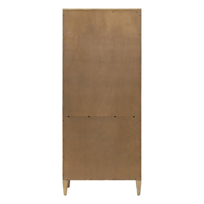 Laurel Modern Wood Open Bookcase Wall, Light Brown