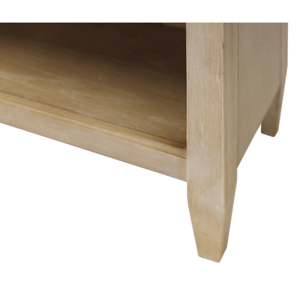 Laurel Modern Wood Open Bookcase Wall, Light Brown