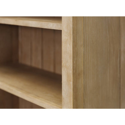 Laurel Modern Wood Open Bookcase Wall, Light Brown