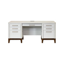 Contemporary Laminate Wood Office Desk & Hutch, Writing Table
