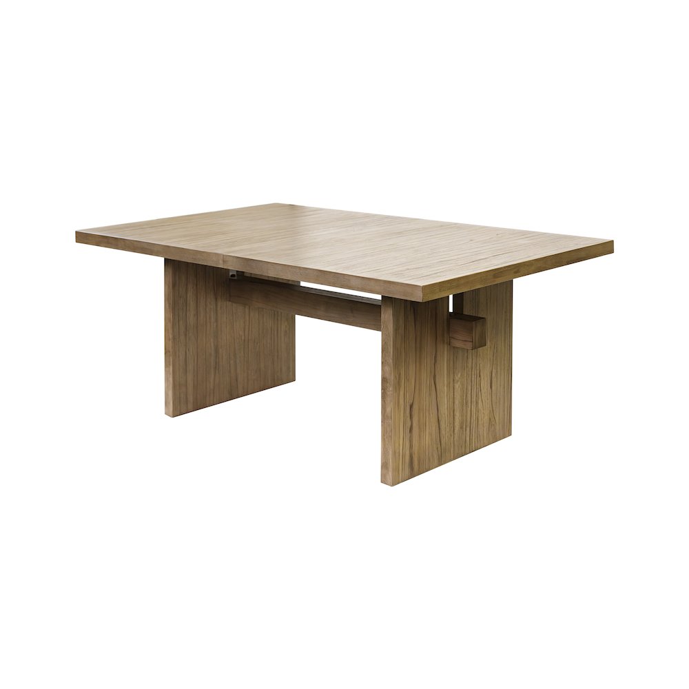 Quincey Coastal Wood Rectangular Kitchen Table with Six Chairs