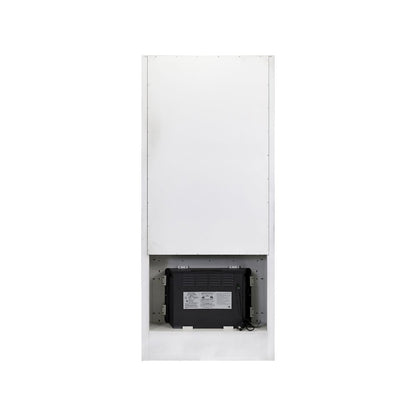 Toulouse Three 8' Tall Bookcase Wall With Fireplace and Ladder, Storage