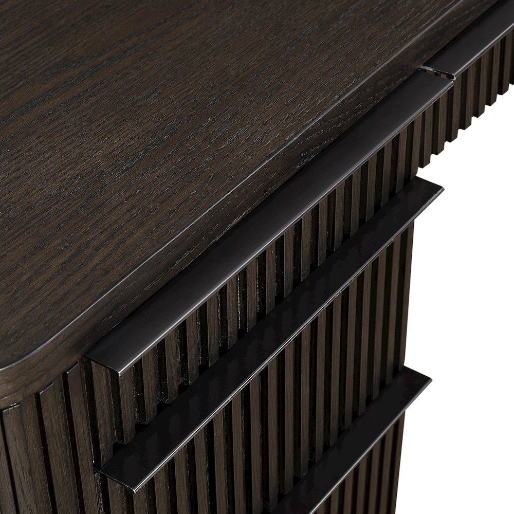 Tulane Pedestal L-Desk, Pedestal Desk, Office Desk, Brown