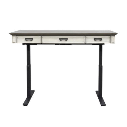 White Wood Writing Desk With Classic Rustic Design For Home Office Use