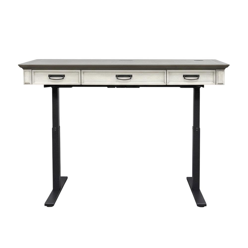 White Wood Writing Desk With Classic Rustic Design For Home Office Use