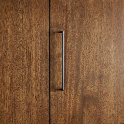 Wood Hutch with Doors, Fully Assembled for Dining or Kitchen Storage