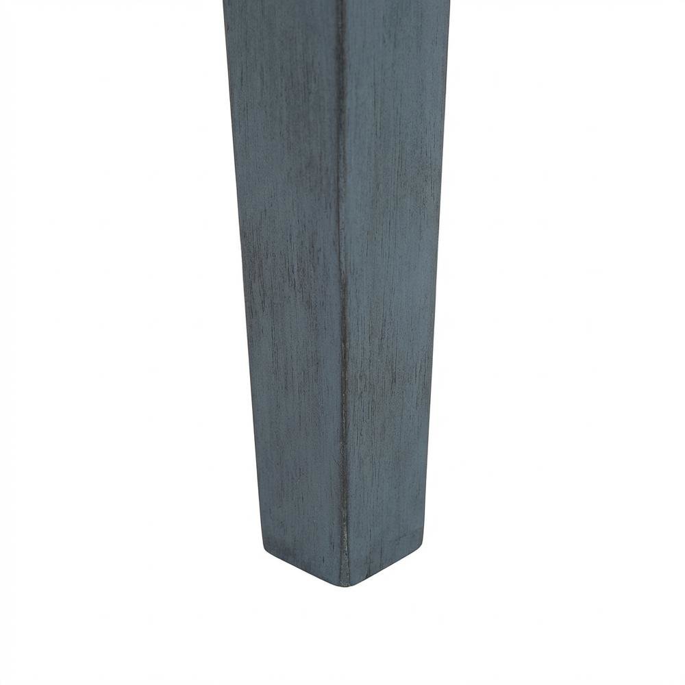 Blue Wood Writing Desk, Sleek Design And Smooth Finish For Home Or Office Use