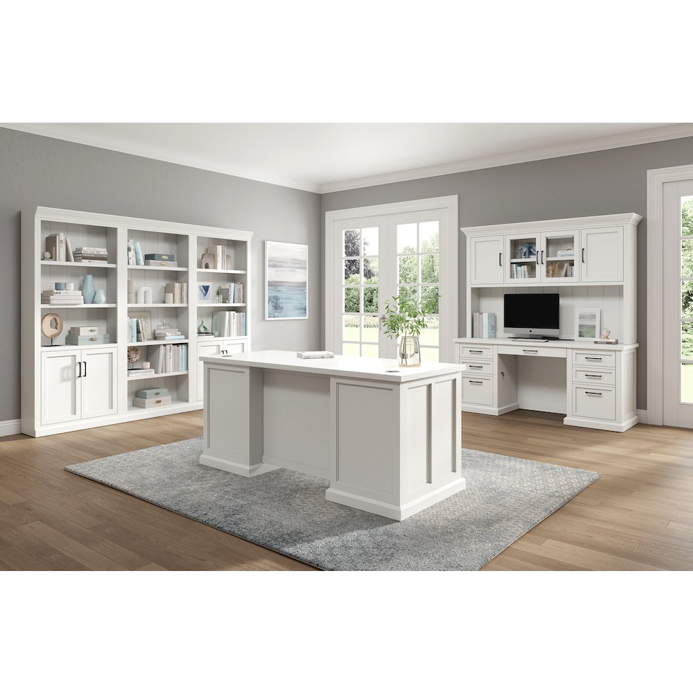 Abby Wood Double Pedestal Executive Desk