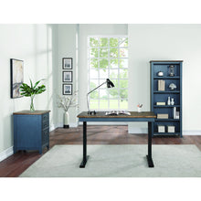 Fairmont Farmhouse Three Drawer Wood File Cabinet, Blue