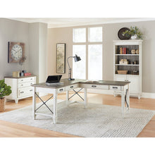 Hartford Wood Open L-Desk and Return, Writing Table and Return