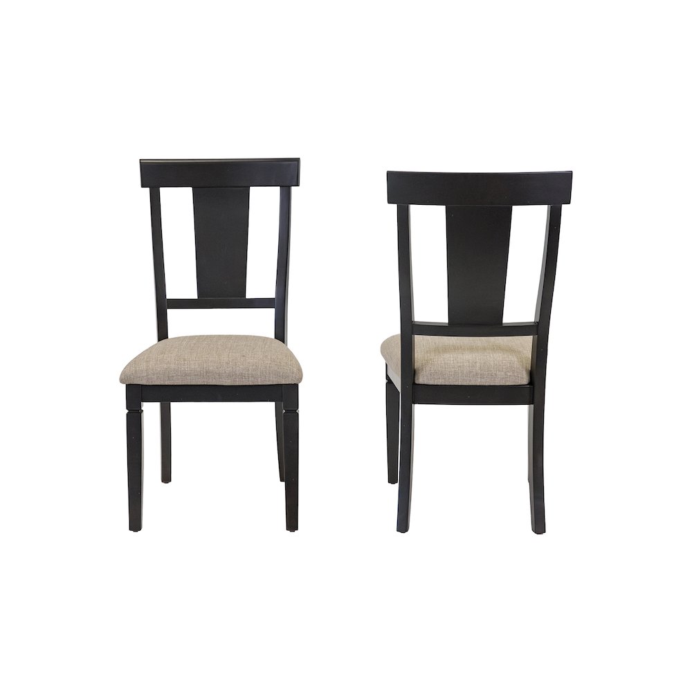 Hartford Traditional Wood Kitchen Extension Dining Table and Eight Chairs, Black