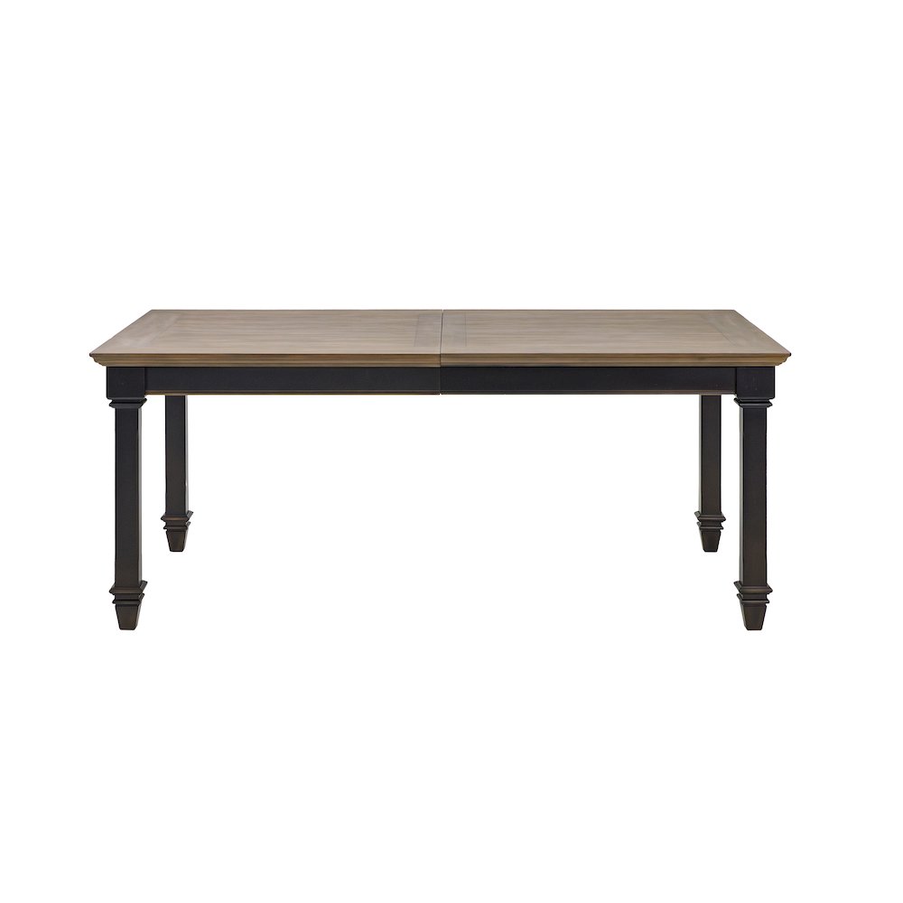 Hartford Traditional Wood Kitchen Extension Dining Table and Eight Chairs, Black