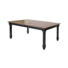Hartford Traditional Wood Kitchen Extension Dining Table and Eight Chairs, Black