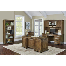 Porter Wood Open Bookcase, Fully Assembled, Brown