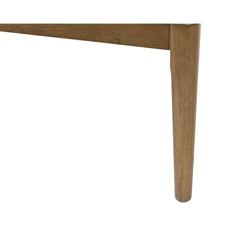 Quincey Coastal Wood Rectangular Kitchen Table with Eight Chairs