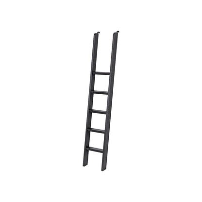 Three 8' Tall Bookcase Wall With Ladder, Storage Organizer, Display Shelf, Black