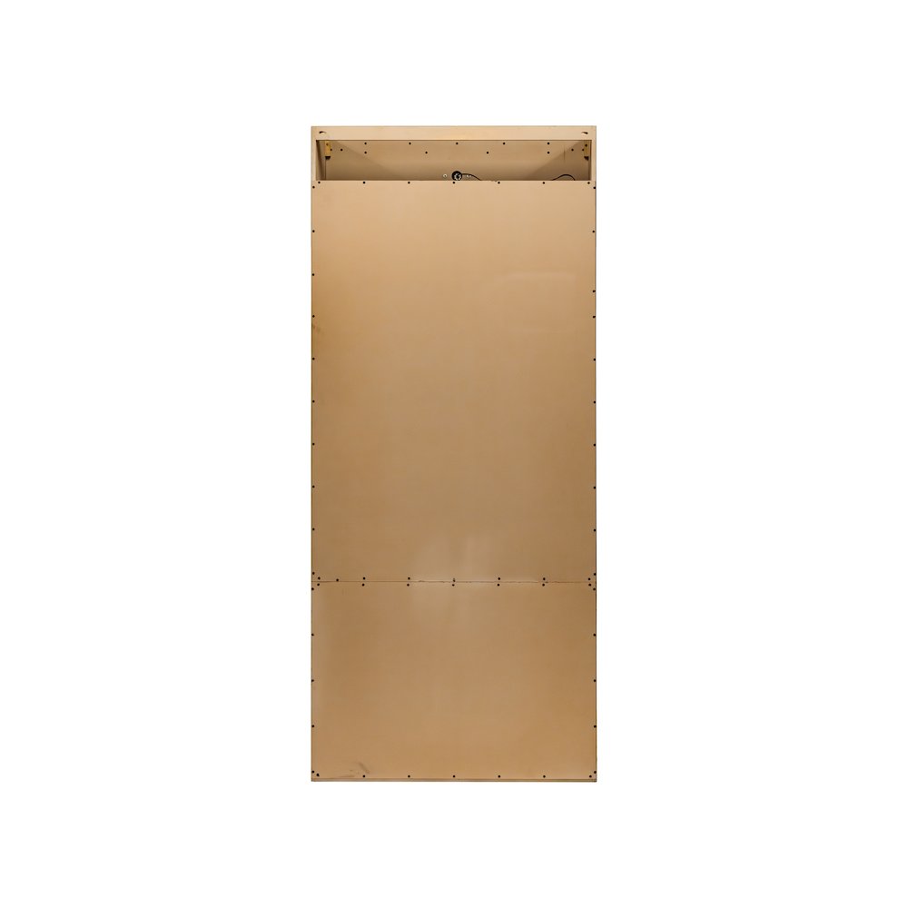 Three 8' Tall Bookcase Wall With Ladder, Storage Organizer, Display Shelf, Brown