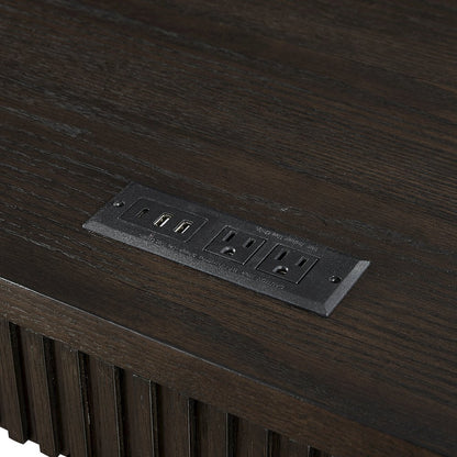 Tulane Pedestal L-Desk, Pedestal Desk, Office Desk, Brown