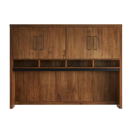 Wood Hutch with Doors, Fully Assembled for Dining or Kitchen Storage